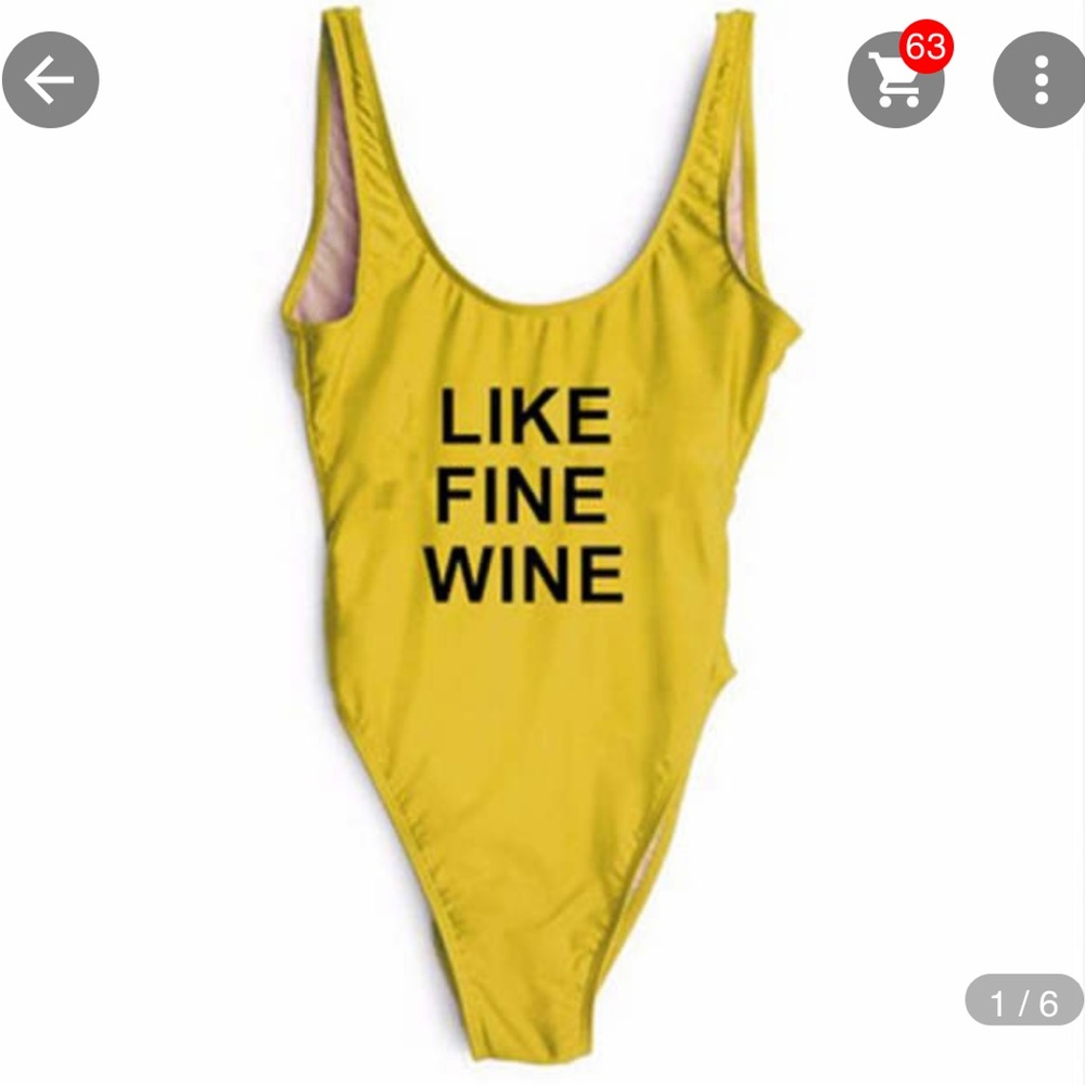 Yellow cool  bikini, size L